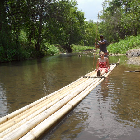 Bamboo rafting in Mae Wang