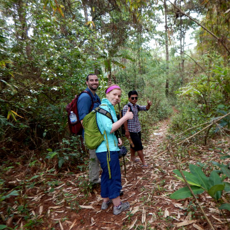 Trekking in Mae Wang forest