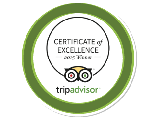 TripAdvisor Certificate of excellence