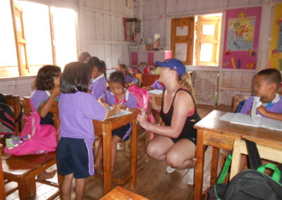 Visiting Karen tribe school