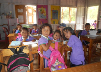 Children in Karen tribe school