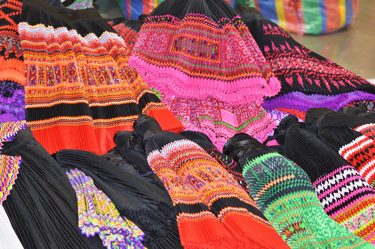Colorful tribal skirts