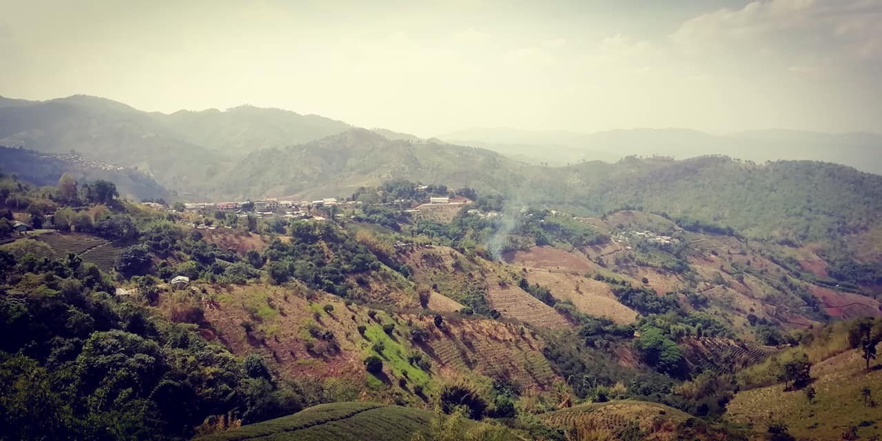 Fire in Pa Bong Piang Rice Paddies